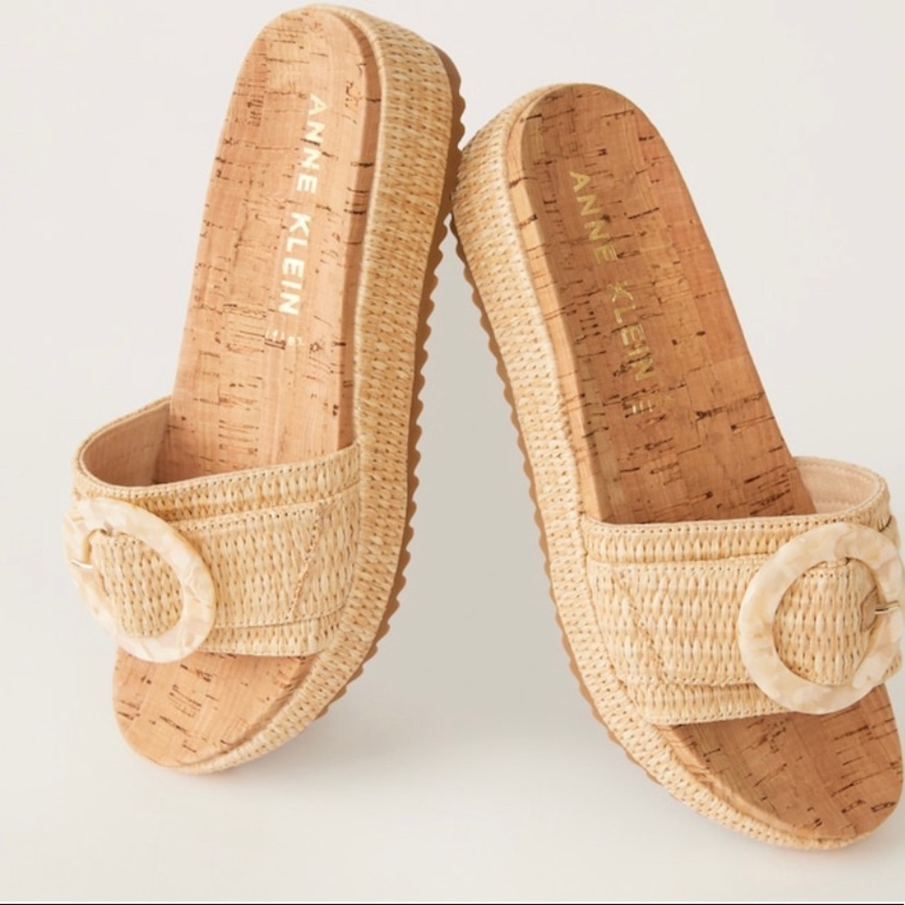 Anne Klein wedge sandal.